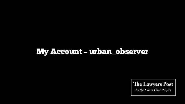 My Account – urban_observer