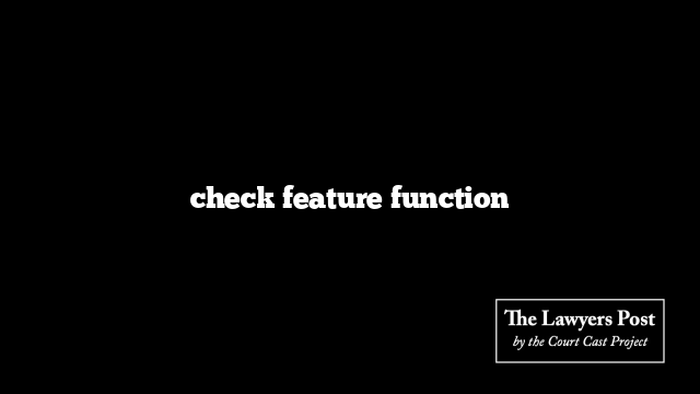 check feature function