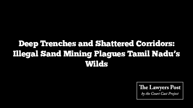 Deep Trenches and Shattered Corridors: Illegal Sand Mining Plagues Tamil Nadu’s Wilds