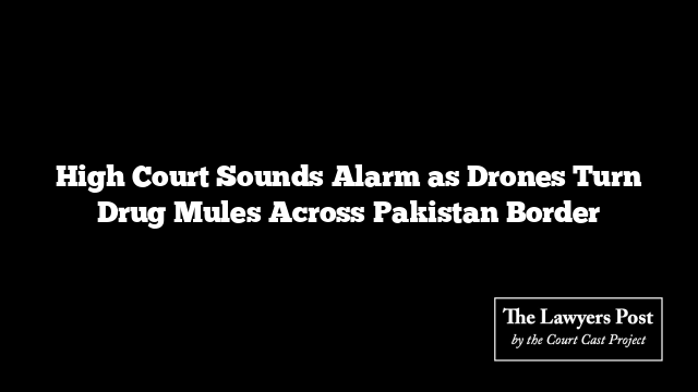 High Court Sounds Alarm as Drones Turn Drug Mules Across Pakistan Border