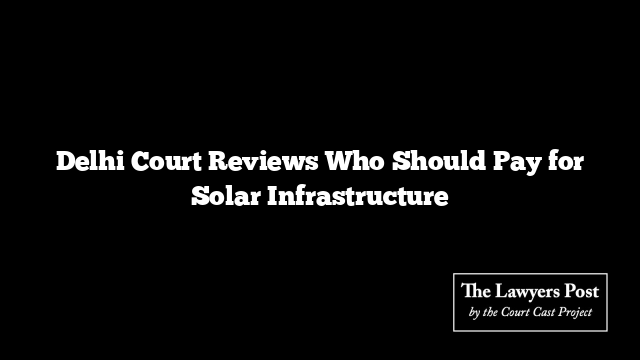 Delhi Court Reviews Who Should Pay for Solar Infrastructure